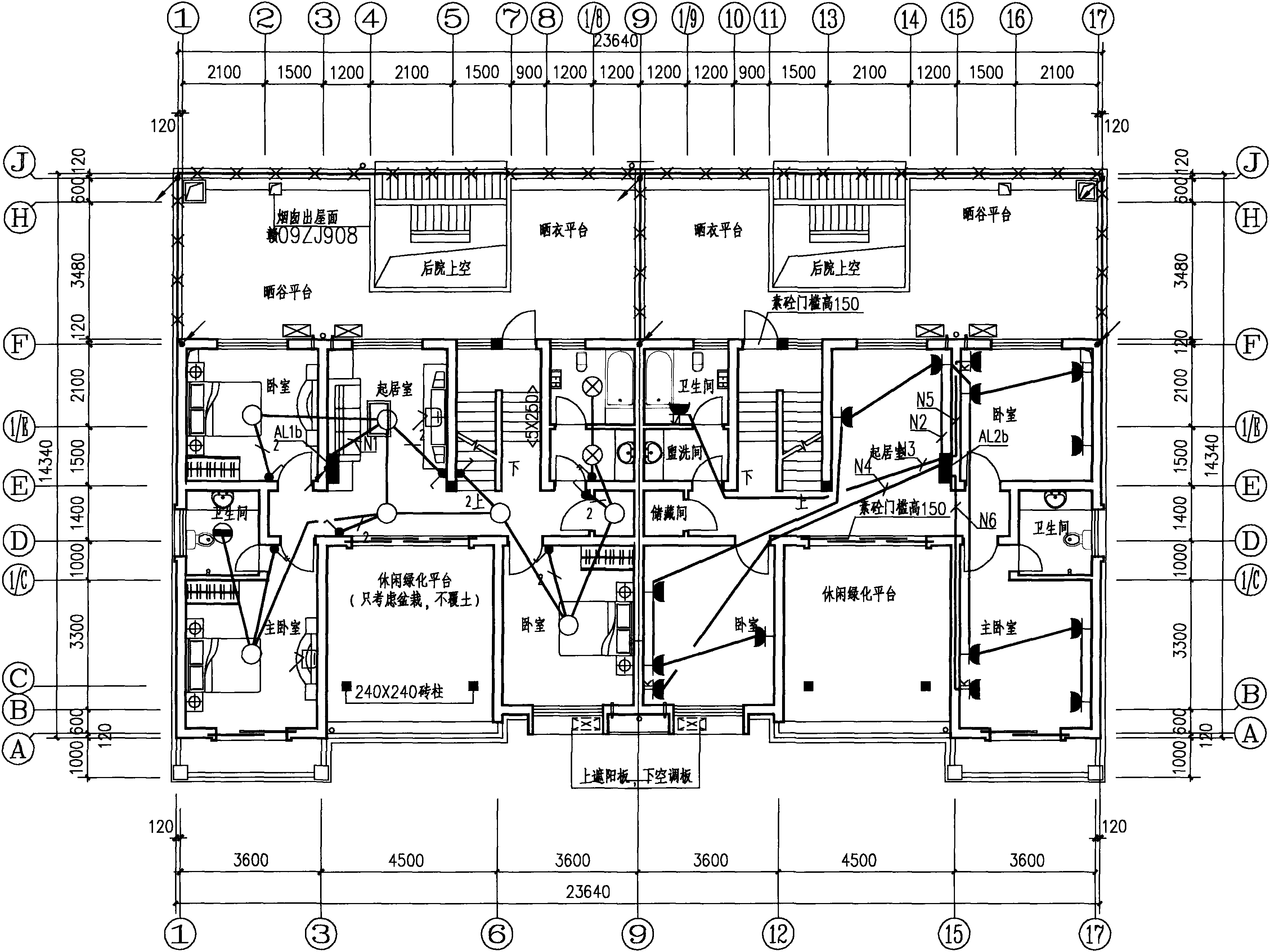 二层强电平面图